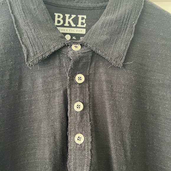 Men’s Black casual tee with collar size Large - Picture 2 of 4